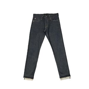 UNIQLO Selvedge Jeans Mens 30x32 Blue Japanese Kaihara Slim Straight