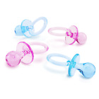 Pink Blue Baby Shower Baptism Acrylic Pacifier Party Game Table Scatter BULK LOT