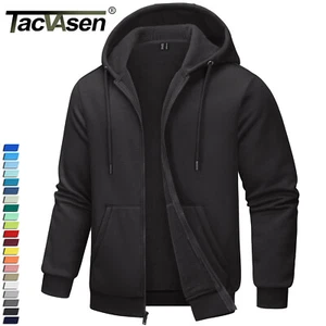 Mens Full Zip Sweatshirt Fleece Hoodie Sweat Shirts Casual Outdoor Sport Jackets - Picture 1 of 118