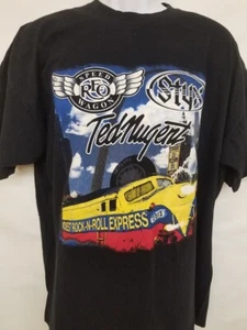 REO SPEEDWAGON / STYX / TED NUGENT - ORIGINAL 2012 CONCERT TOUR 2XL T-SHIRT - Picture 1 of 2