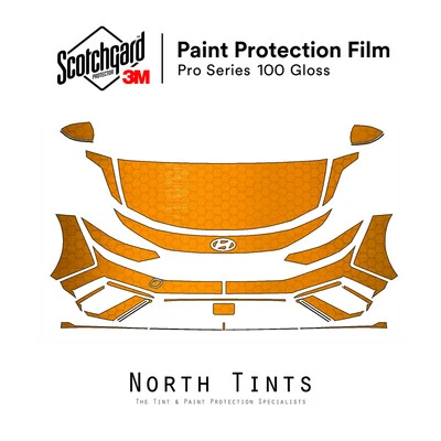 Protección de pintura precortada 3M PRO PPF transparente para Hyundai Elantra N-Line 2024-2025 Foto 1 de 4