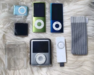 Apple Ipod Lot Of 6 pods With Some Cases. Untested. No Cords Included. - Picture 1 of 10