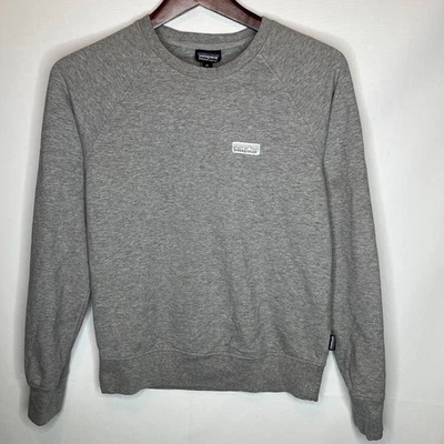 Patagonia Gray Organic Cotton Sweatshirt Women's XS Crewneck Logo Pullover - Image 1 of 4