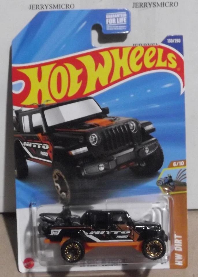 HOT WHEELS HW DIRT '20 JEEP GLADIATOR IN BLACK #6/10 OR #130/250 - Image 1 of 1