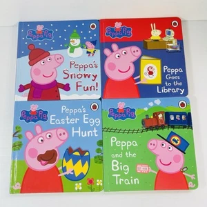 Peppa's Snowy Fun and other stories 4 board book Boxed Set Peppa Pig - Picture 1 of 10