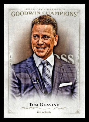 2016 UPPER DECK GOODWIN CHAMPIONS TOM GLAVINE 12 MINT BASEBALL ATLANTA BRAVES - Image 1 of 2