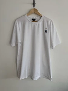 Percival “pew Pew Shark” T shirt Crew Neck Embroidered Fisherman White XXL - Picture 1 of 8
