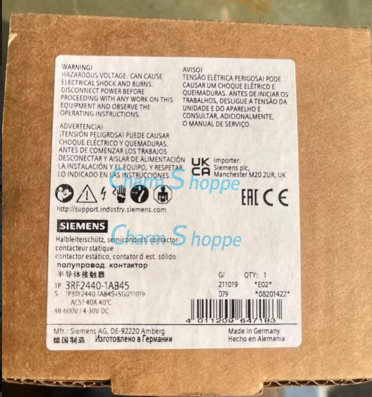 1PCS In Box SIEMENS 3RF2440-1AB45 Solid-State Relay Fast Shipping New Brand - Image 1 of 1