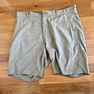 south end surf shop mens shorts beige 36" x 8" polyester blend - Picture 1 of 4