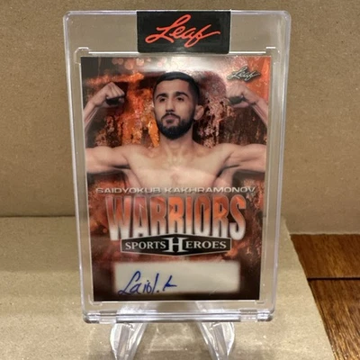 2025 Leaf Metal Sports Heroes Auto 1 /6 ebay 1/1 - Saidyokub Kakhramonov - Image 1 of 2