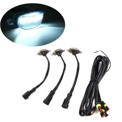 Enhance Your Vehicle's Appearance with Smoked LED Front Grill Grille Lights - Image 1 of 4