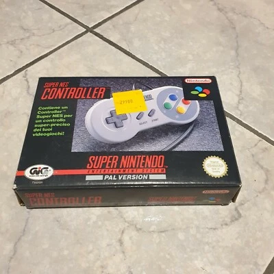 CONTROLLER JOYPAD PER SNES SUPER NINTENDO SUPERNINTENDO PAD ottimo boxato - Immagine 1 di 4