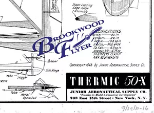 Jasco & Jetco THERMIC 50-X PLANS + PARTS PATTERNS for TWO TLG Model Airplanes - Picture 1 of 11