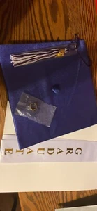 2023 kindergarten Purple & White Tassel, Dark Purple/ Navy Cap, 2023Ring & Sash - Picture 1 of 3