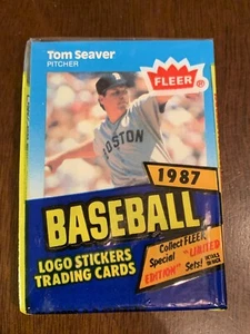 1987 Fleer Cello Unopened Tom Seaver showing on Top Front Last Card Red Sox HOF - Picture 1 of 2