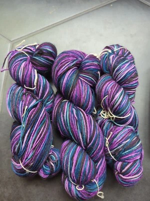 Set Of 3 Sock 100gr Skeins Of Mystery Sport?   Sock?  Soft And Plied & Hand Dyed - Image 1 of 4