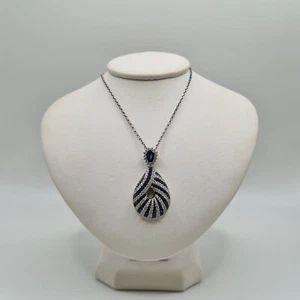 Collier or blanc 18 carats serti de diamants - Picture 1 of 5