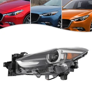 Headlight For 2017-2018 Mazda 3 LED Headlamp Assembly with Bulb Left Driver Side - Picture 1 of 17