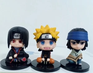 6pcs/set Sitting Posture Naruto Figures Anime 2" - Picture 1 of 11