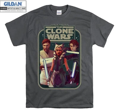 Star Wars The Clone Wars Heroes Group Shot Hoodie Tshirt Men Women Unisex AB877 - Image 1 of 4