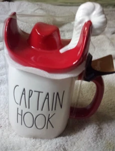 Rae Dunn ~ Captain Hook Mug With Topper Disney ~ NWT - Picture 1 of 6