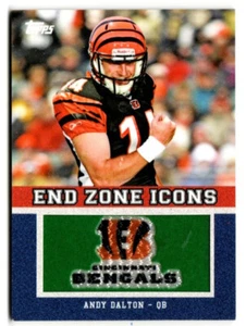 2011 Topps Football End Zone Icons Andy Dalton Bengals - Imagen 1 de 1