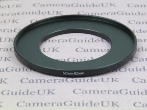 52mm to 82mm 52mm-82mm Stepping Step Up Filter Ring Adapter - Picture 1 of 2