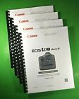 Owners Manual For Canon Eos 1Dx Mark Iii Camera 965 Pages 4 Vol Set W/Clear Cove