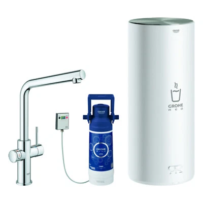 GROHE Armatur und Boiler Red Duo 30325, L-Size, L-Auslauf, chrom (30325001) - Bild 1 von 4