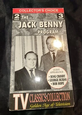 The Jack Benny Program 2 VHS Set 3 Episodes, Bing Crosby Bob Hope - Image 1 of 4
