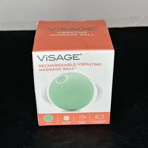 Visage - Rechargeable Vibrating Massage Ball NEW in Box- Blue / Teal - 3 Speeds - Picture 1 of 5