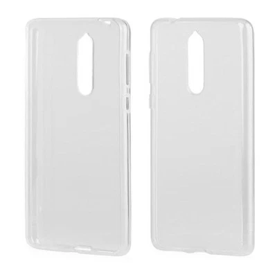 Cover per Nokia 8 - Custodia Protettiva per Cellulare in TPU Trasparente - Immagine 1 di 2