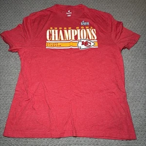 NFL Fanatics Kansas City Chiefs Super Bowl Champ Hombres Extra Grande XL Camiseta Roja - Imagen 1 de 7
