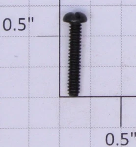Lionel #4-36 x 5/8" Black Round Head Slotted Screw (4) - Picture 1 of 1