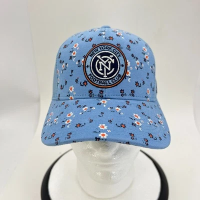 New York City FC Hat Cap Snap Back Mens Flowers Blue MLS Soccer NYCFC Adidas - Image 1 of 4