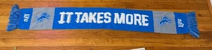 Detroit Lions 'It Takes More' Bufanda NFL Fútbol Miller Lite Azul Gris - Imagen 1 de 2