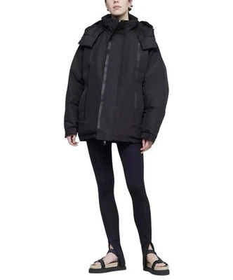 Abrigo acolchado 3.1 Phillip Lim unisex negro viaje de gran tamaño utilitario talla XXS Foto 1 de 4