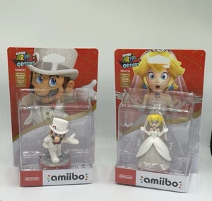 Nintendo Amiibo Super Mario Odyssey Wedding Bundle: Mario And Peach - Picture 1 of 1