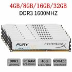 32GB 16GB 8GB 4GB DDR3 1600Mhz PC3-12800 Desktop RAM White For HyperX FURY LOT