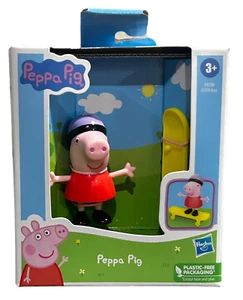 Peppa Pig Peppa’s Fun Friends Preschool Toy, Peppa Pig With Skateboard Figure - Picture 1 of 1