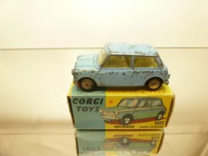 CORGI TOYS 226 MORRIS MINI-MINOR - BLUE 1:43 - GOOD CONDITION IN BOX - Picture 1 of 10