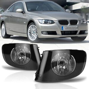 For 2007-2011 BMW 3 Series E92 E93 Coupe 335i/328i Fog Lights Smoke Lens Pair