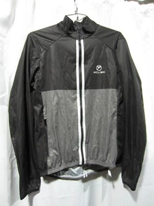 NEW Sicleri Neggia Long Sleeve Windproof Jacket With Rear Cut Grey Men Medium - Picture 1 of 6
