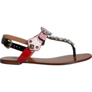 DOLCE & GABBANA Shoes Multicolor Crystal Sandals Flip Flops EU38.5 / US8 1400usd - Picture 1 of 10