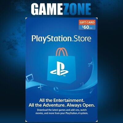 PlayStation PSN $60 USD Wallet Top Up Card - USA Store - Instant Code PS4/PS5 • 70.72£