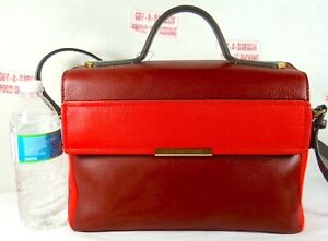 MARC JACOBS HAIL TO QUEEN DIANA RED MULTI PEBBLED LEATHER SATCHEL SHOULDER BAG 