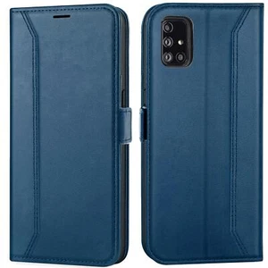 RFID Hülle für Samsung Galaxy A51 Wallet Cover Book Schutz Flip Book Case Blau - Bild 1 von 7