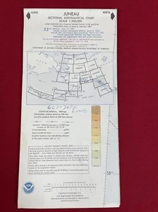 Mapa aéreo seccional vintage 1983 JUNEAU carta aeronáutica 23ª edición - Imagen 1 de 7