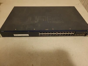 Juniper EX2200-24P-4G 24PRT 10/100/1000 BASE-T Ethernet Switch PoE 4 SFP ports  - Picture 1 of 8