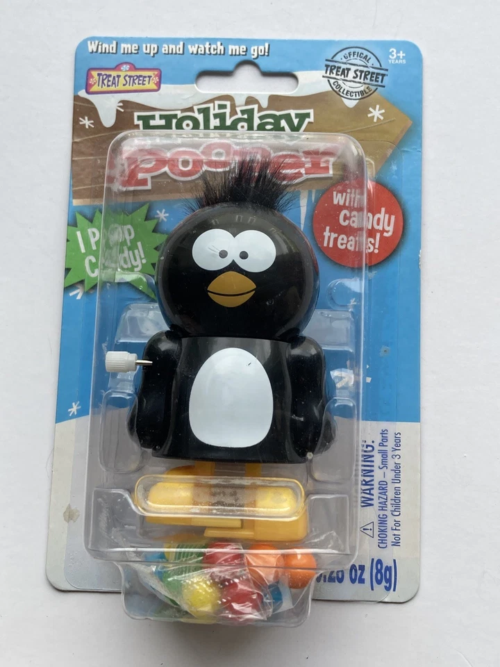 Lot Holiday Pooper Wind up Collectible Penguin Gingerbread Man Novelty Poop Toy